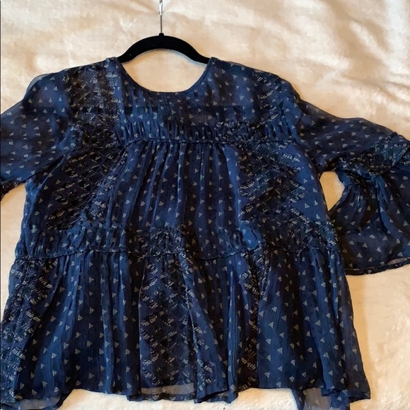 NWOT Lucky Brand Boho Peasant Blouse - Picture 3 of 8